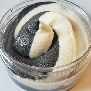 Charcoal Peppermint Whipped Shea Butter Scrub